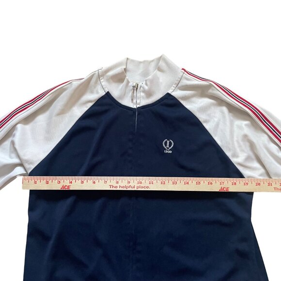 Izod Movement Navy & White Women's Track Jacket Y2K XL - Picture 3 of 10